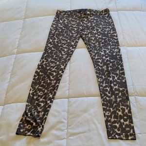 Miley Cyrus Animal Print Sparkling Iridescent Leggings